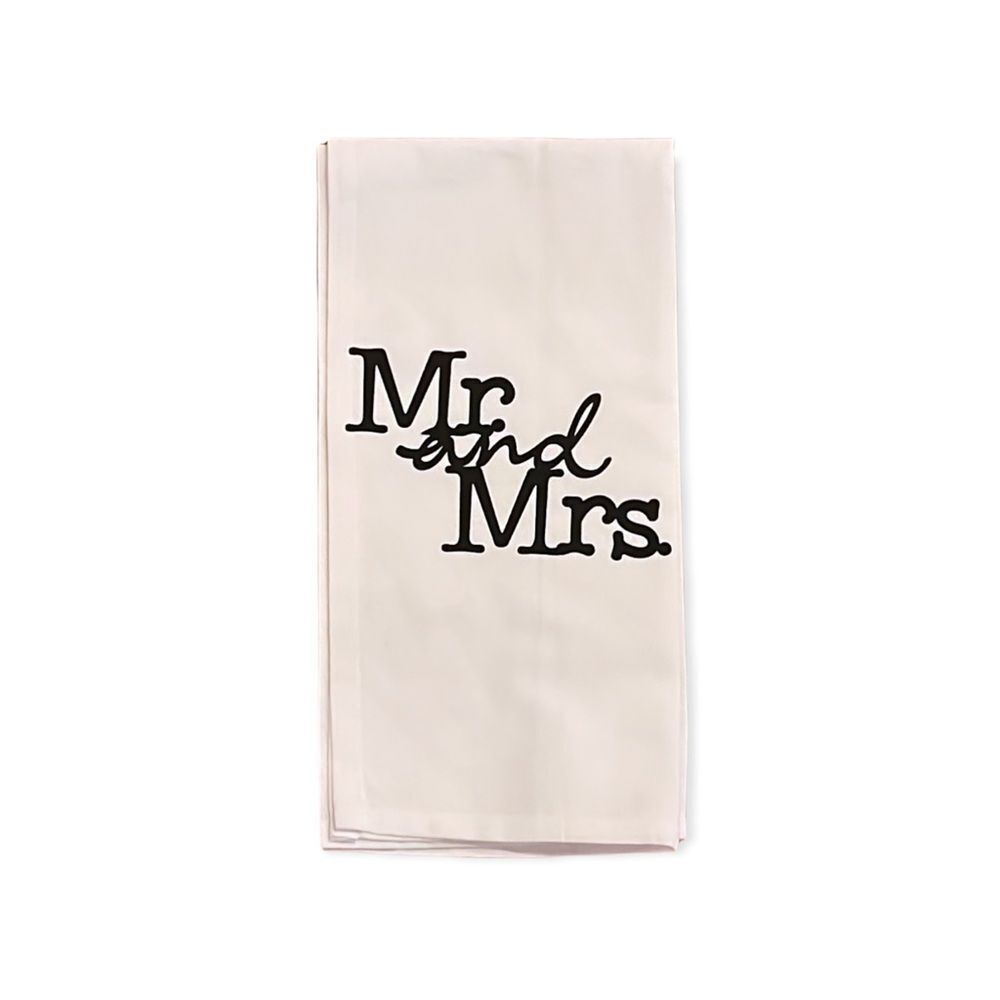 NWT Wool + Pepper Co. MR & MRS dish Towel Wedding Gift